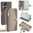 For Honor 70 Pro / 70 Pro+ Crossbody Litchi Texture Leather Phone Case(Grey) - Honor Cases by PMC TechLife | Online Shopping South Africa | PMC TechLife | Buy Now Pay Later Mobicred