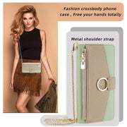 For Honor Magic5 Crossbody Litchi Texture Leather Phone Case(Green)