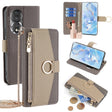 For Honor 80 Crossbody Litchi Texture Leather Phone Case(Grey) - Honor Cases by PMC TechLife | Online Shopping South Africa | PMC TechLife | Buy Now Pay Later Mobicred