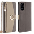 For Honor 200 Pro 5G Crossbody Litchi Texture Leather Phone Case(Grey) - Honor Cases by PMC TechLife | Online Shopping South Africa | PMC TechLife | Buy Now Pay Later Mobicred