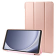 For Samsung Galaxy Tab A9 Tri-fold Holder Flip Horizontal Flip TPU Leather Tablet Case(Rose Gold) - Galaxy Tab A9 by PMC TechLife | Online Shopping South Africa | PMC TechLife