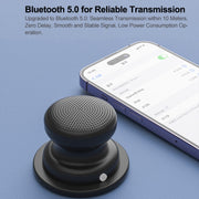 EWA A117 Portable Mini Magnetic Phone Holder Bluetooth Metal Speaker(Black)