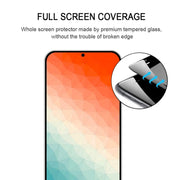 For Samsung Galaxy S24 5G 25pcs Full Glue Screen Tempered Glass Film, Support Fingerprint Unlocking