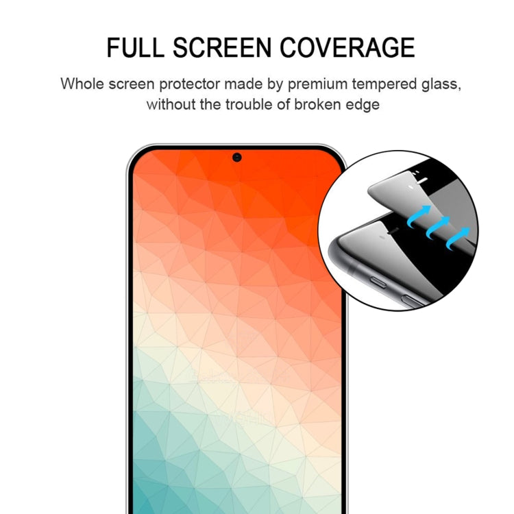 For Samsung Galaxy S24 5G 25pcs Full Glue Screen Tempered Glass Film, Support Fingerprint Unlocking
