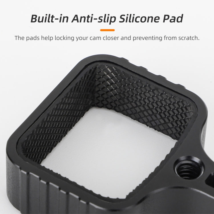 For DJI OSMO Pocket 3 Metal Expansion Bracket Adapter Frame Holder with Screw(Black)