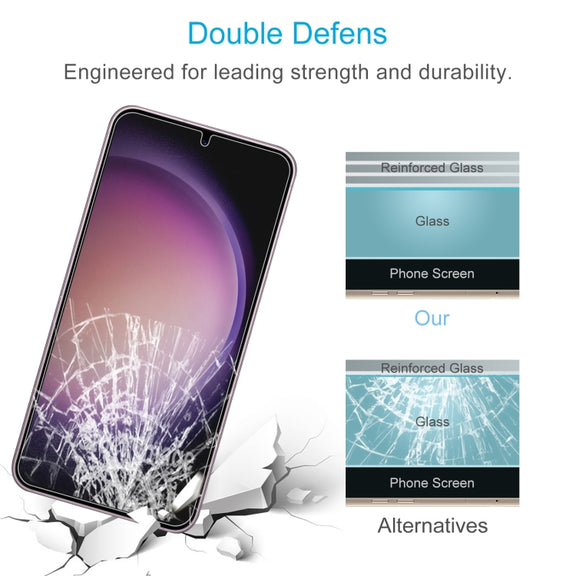 For Samsung Galaxy S24 5G 0.18mm 9H 2.5D Tempered Glass Film, Support Fingerprint Unlocking