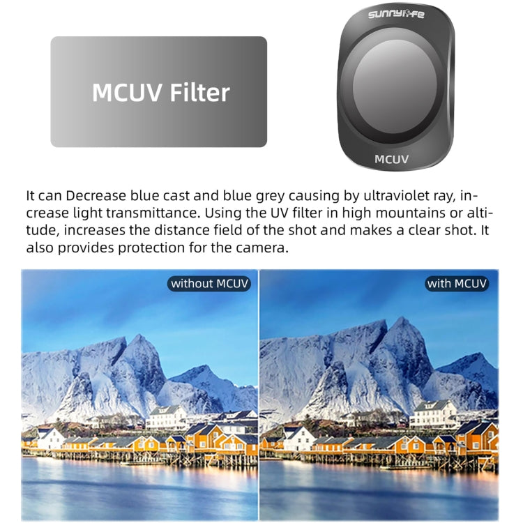 For DJI OSMO Pocket 3 Sunnylife Camera Lens Magnetic Metal Filter, Filter:CPL
