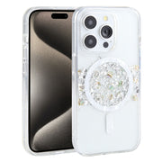 For iPhone 15 Pro Max DFANS DESIGN Magsafe Magnetic Starlight Shining Phone Case(Silver Foil Shell)