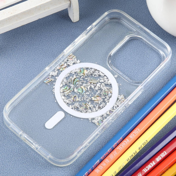 For iPhone 15 Pro Max DFANS DESIGN Magsafe Magnetic Starlight Shining Phone Case(Silver Foil Shell)