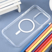 For iPhone 15 Pro Max DFANS DESIGN Magsafe Magnetic Phone Case(Transparent)