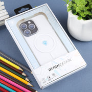 For iPhone 15 Pro Max DFANS DESIGN Magsafe Magnetic Phone Case(Transparent)