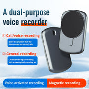JNN A1 Strong Magnetic Mobile Call Voice Recorder, Memory:64GB(Black)