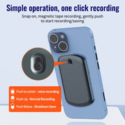 JNN A1 Strong Magnetic Mobile Call Voice Recorder, Memory:64GB(Black)