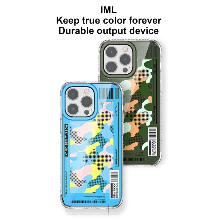For iPhone 15 Pro Max Mutural Billboard Series Phone Case(Sky Blue)