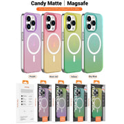 For iPhone 15 Pro Max Mutural MagSafe Magnetic Gradient Phone Case(Yellow)
