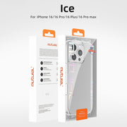 For iPhone 16 Plus Mutural Ice Series TPU Phone Case(Transparent)