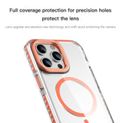For iPhone 15 Pro Max Mutural Cushion Series MagSafe Magnetic Phone Case(Purple)