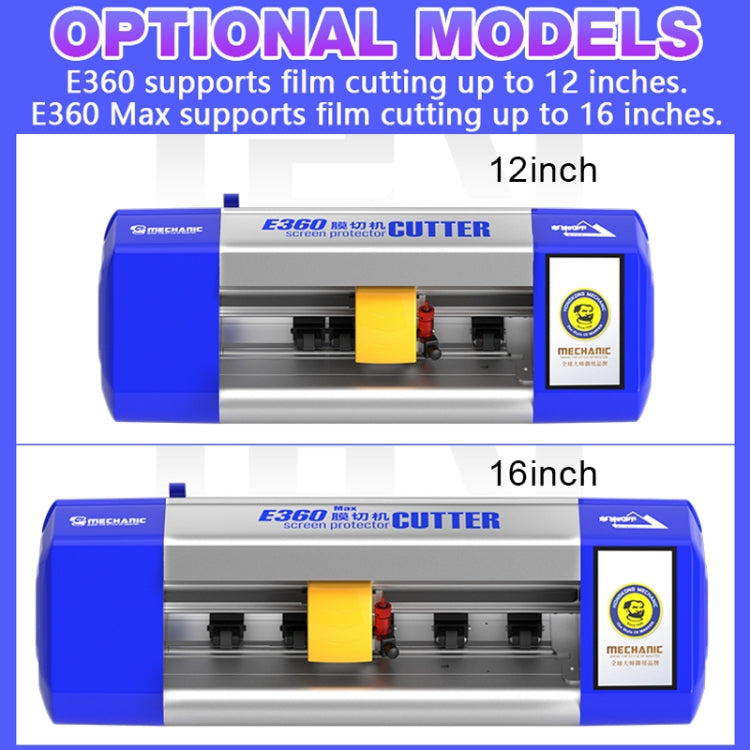 Mechanic Universal Cloud Intelligent Flexible Hydrogel Film Cutting Machine, Model:E360(US Plug)