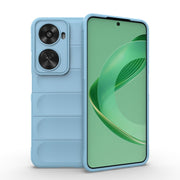 For Huawei nova 11 SE Magic Shield TPU + Flannel Phone Case(Light Blue)