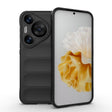 For Huawei Pura 70 Pro / 70 Pro+ Magic Shield TPU + Flannel Phone Case(Black) - Huawei Cases by PMC TechLife | Online Shopping South Africa | PMC TechLife | Buy Now Pay Later Mobicred