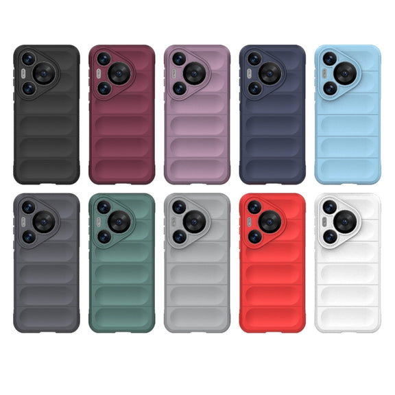 For Huawei Pura 70 Pro / 70 Pro+ Magic Shield TPU + Flannel Phone Case(Black)