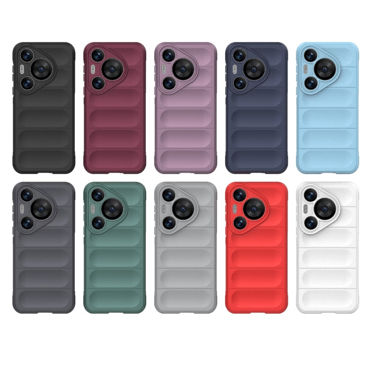For Huawei Pura 70 Pro / 70 Pro+ Magic Shield TPU + Flannel Phone Case(Black)