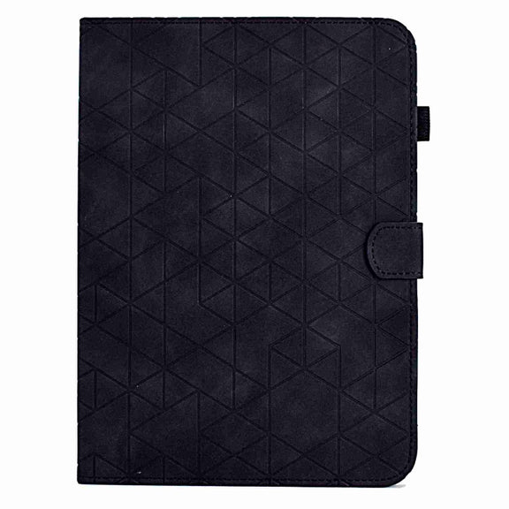 For Samsung Galaxy Tab S9 Rhombus TPU Smart Leather Tablet Case(Black)