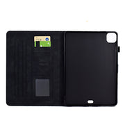 For iPad Pro 11 2024 Rhombus TPU Smart Leather Tablet Case(Black)