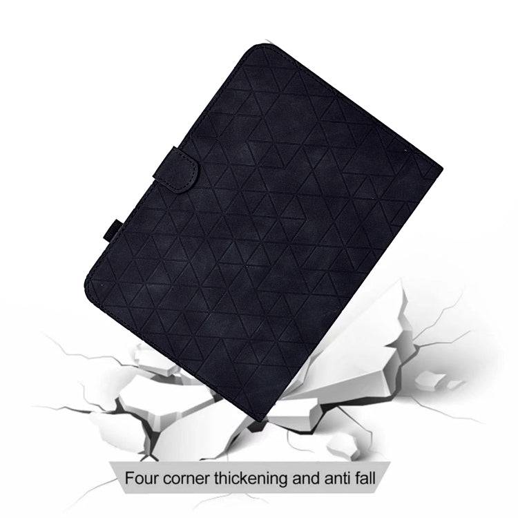 For iPad Pro 11 2024 Rhombus TPU Smart Leather Tablet Case(Black)