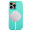 For iPhone 15 Pro Max Wheat MagSafe Magnetic Straw Material + TPU Phone Case(Green) - iPhone 15 Pro Max Cases by PMC TechLife | Online Shopping South Africa | PMC TechLife