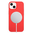 For iPhone 15 Plus Wheat MagSafe Magnetic Straw Material + TPU Phone Case(Red) - iPhone 15 Plus Cases by PMC TechLife | Online Shopping South Africa | PMC TechLife