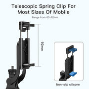 Yesido SF13 Retractable Extended Bluetooth Tripod Phone Live Streaming Selfie Stand(Black)