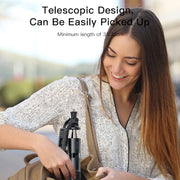 Yesido SF13 Retractable Extended Bluetooth Tripod Phone Live Streaming Selfie Stand(Black)