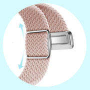 For Google Pixel Watch / Watch 2 Nylon Loop Magnetic Buckle Watch Band(Orange)