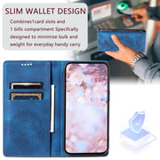 For iPhone 16e Totem Embossed Magnetic Leather Phone Case(Blue)