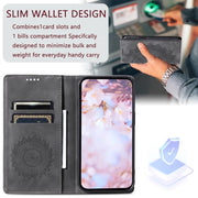 For iPhone 16e Totem Embossed Magnetic Leather Phone Case(Grey)