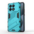For Xiaomi Redmi K70E 5G Punk Armor 2 in 1 PC + TPU Phone Case with Holder(Blue) - K70E Cases by PMC TechLife | Online Shopping South Africa | PMC TechLife | Buy Now Pay Later Mobicred