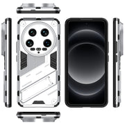 For Xiaomi 14 Ultra 5G Punk Armor 2 in 1 PC + TPU Phone Case with Holder(White)