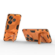For Xiaomi Redmi Turbo 3 5G Punk Armor 2 in 1 PC + TPU Phone Case with Holder(Orange)