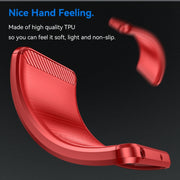 For Google Pixel 9 Carbon Fiber Brushed Texture TPU Phone Case(Red)