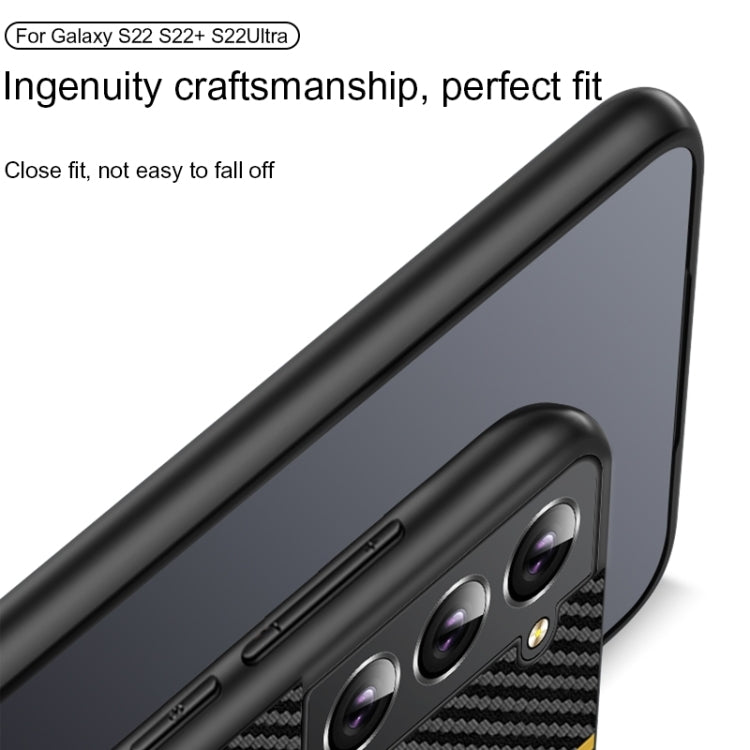 For Samsung Galaxy S25 Ultra 5G Ultra-thin Carbon Fiber Texture Splicing Phone Case(Red)
