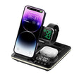 A93 15W 5 in 1 Multifunctional Foldable Wireless Charger Desktop Phone Stand(Black) - Wireless Charger by PMC TechLife | Online Shopping South Africa | PMC TechLife | Buy Now Pay Later Mobicred