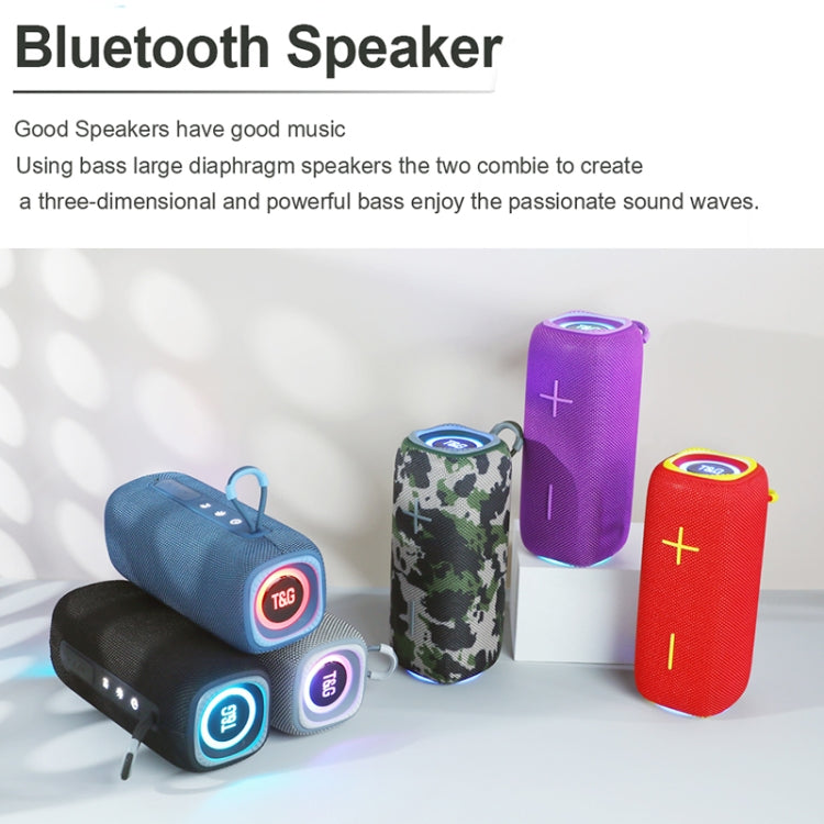 T&G TG654 Portable 3D Stereo Subwoofer Wireless Bluetooth Speaker(Camouflage)