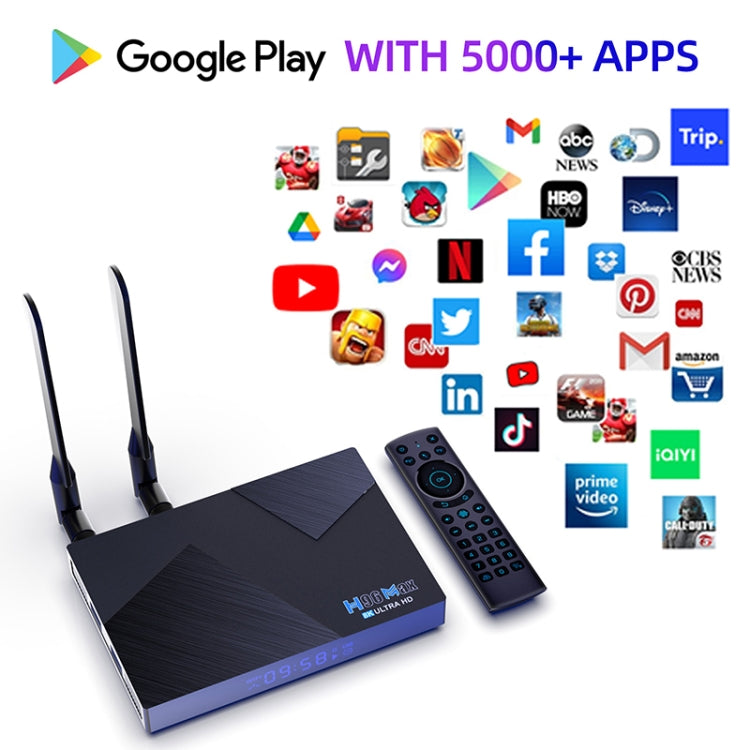H96 Max V58 Android 12.0 Smart TV Box, 4GB+32GB, Quad-core Cortex-A76 and Quad-core Cortex-A55(US Plug)