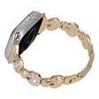 For Apple Watch Series 8 41mm Gourd Diamond Metal Watch Band(Gold) - free shipping - PMC TechLife - Order now!