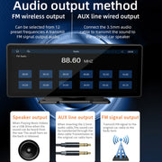 B5303 10.26 inch Portable Car MP5 Player Support CarPlay / Android Auto(Black)
