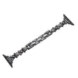 For Apple Watch Ultra 2 49mm Metal Diamond Bear Chain Watch Band(Black) - Watch Bands by PMC TechLife | Online Shopping South Africa | PMC TechLife