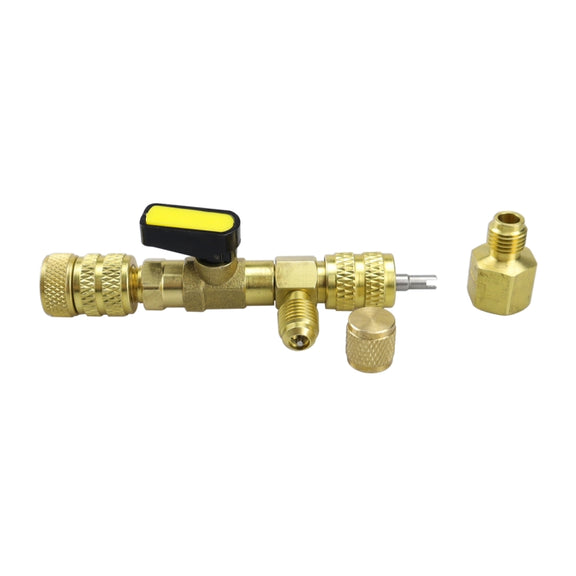 CP-4091 T6 Spool Remover Installation Tool with Dual Size SAE 1/4 and 5/16 Ports(Gold)