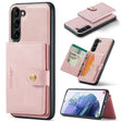 For Samsung Galaxy S24 5G JEEHOOD J01 Retro Magnetic Detachable Wallet Phone Case(Pink) - Galaxy S24 5G Cases by JEEHOOD | Online Shopping South Africa | PMC Jewellery | Buy Now Pay Later Mobicred
