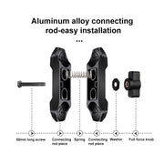 RUIGPRO Crab Clamp Action Camera Bracket 1/4 Ball Head Mount with Rod